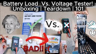Battery Voltage Tester Vs. Load Tester | Teardown | Load Tester 101