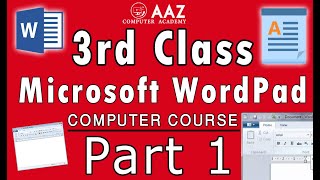 Learn Microsoft WordPad Part 1 in Urdu | Basic Computer Course | Part 2 Coming Soon