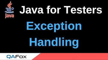 Java for Testers - Part 186 - Exception Handling using try catch blocks