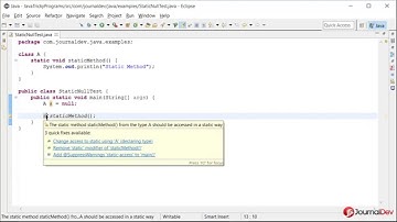 Java Tricky Program 8 - null with static method