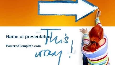 Direction PowerPoint Template by PoweredTemplate.com