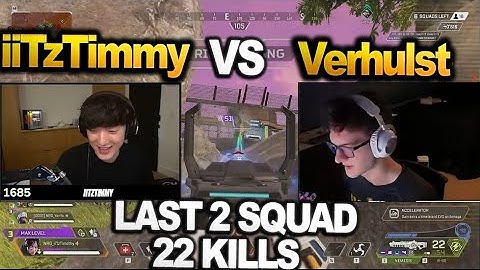 iiTzTimmy vs Verhulst in ALGS Scrims!! Verhulst Wins with 22 KILLS on His New Team!!