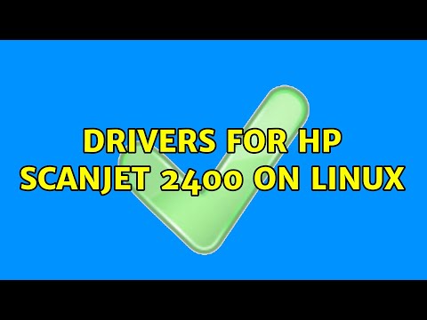 Drivers for HP ScanJet 2400 on Linux (2 Solutions!!)