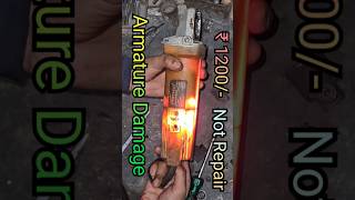 801 Angle Grinder Machine Armature Damage Problem  Not Repair