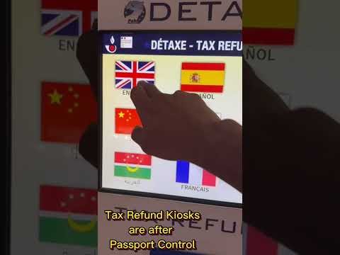 Tax refund Paris train station.