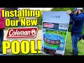 Installing Coleman 22 ft Power Steel Above Ground Pool