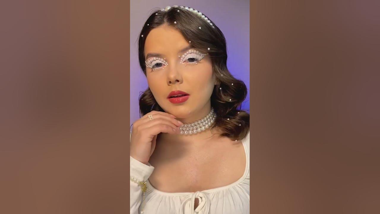 Жемчужный макияж 🤍 #makeuptransformation #makeupshorts #makeupvideo # ...