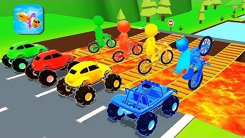 Shape shifting All Levels 🚗🚦🚲 Walkthrough Android,ios Gameplay Max Big Update PC Full Screen EW1