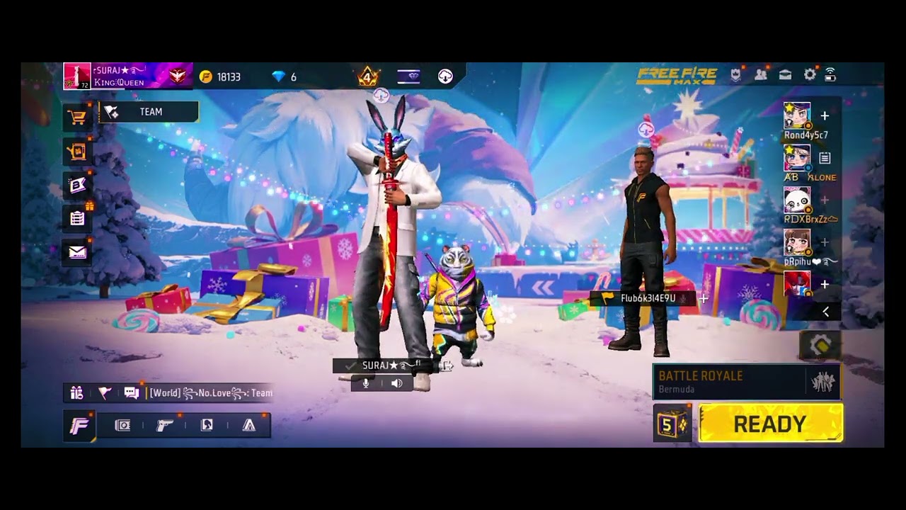 Random boy and me prank free fire 😅