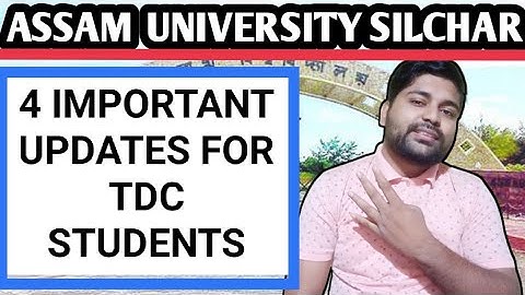 4 important TDC Exam updates | 1st, 3rd & 5th Sem | Assam University | Pranoy Roy