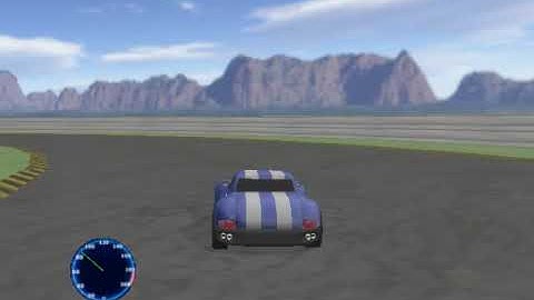 Car Test Track:  Blender Game Engine