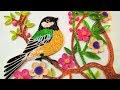 Paper art |Quilling Wall Decorations |Quilling bird sitting on Tree | Paper Quilling Art |