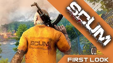 SCUM FIRST LOOK! (First kill, robots and more) [Livestream footage]