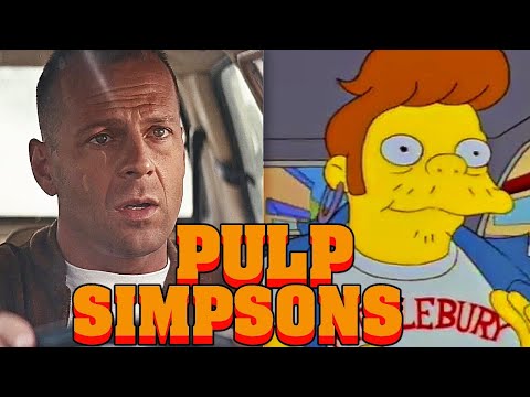 Simpsons Parody of Pulp Fiction compared with the original