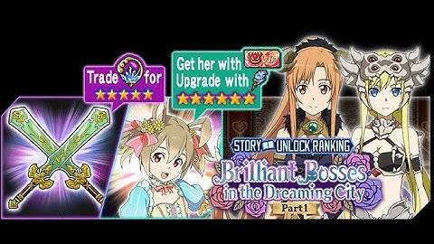 Sword Art Online Memory Defrag - Brilliant Bosses in the Dreaming City Part 1 Event Full Story