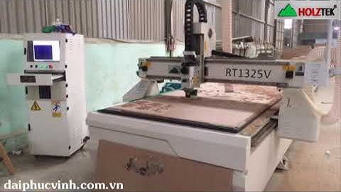 Holztek R1325V | Máy CNC Router 1 Đầu 6Kw | Bàn Hút Chân Không Cắt Đa Năng