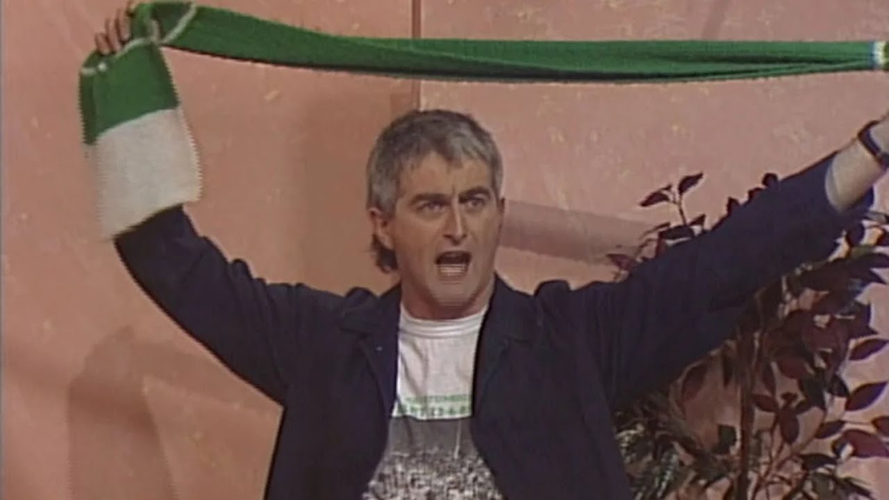 Dermot Morgan as 'Tony The Chippy Carpenter' Ireland 1989