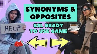Best Synonyms & Antonyms Game! ESL Intermediate/ advanced Warm up screenshot 5
