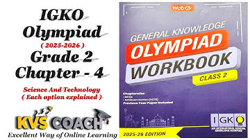 Class 2 || IGKO || SOF || OLYMPIADS 2025 || Chapter 4 || Science And Technology|| #olympiads #class2