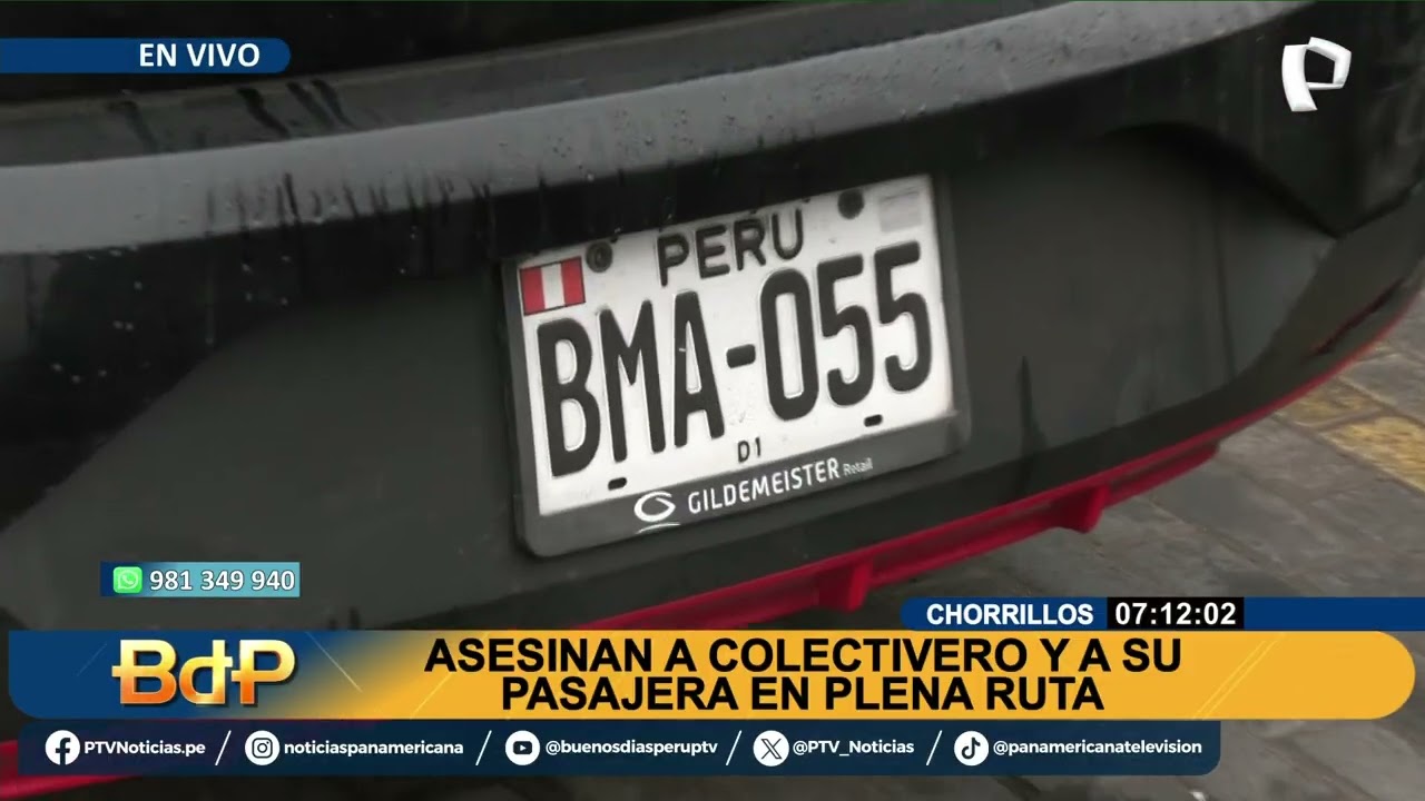 Dos personas son asesinadas a balazos en el interior de un colectivo en Chorrillos (2/2)