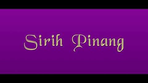 Siti Nurhaliza- Sirih Pinang (Karaoke)
