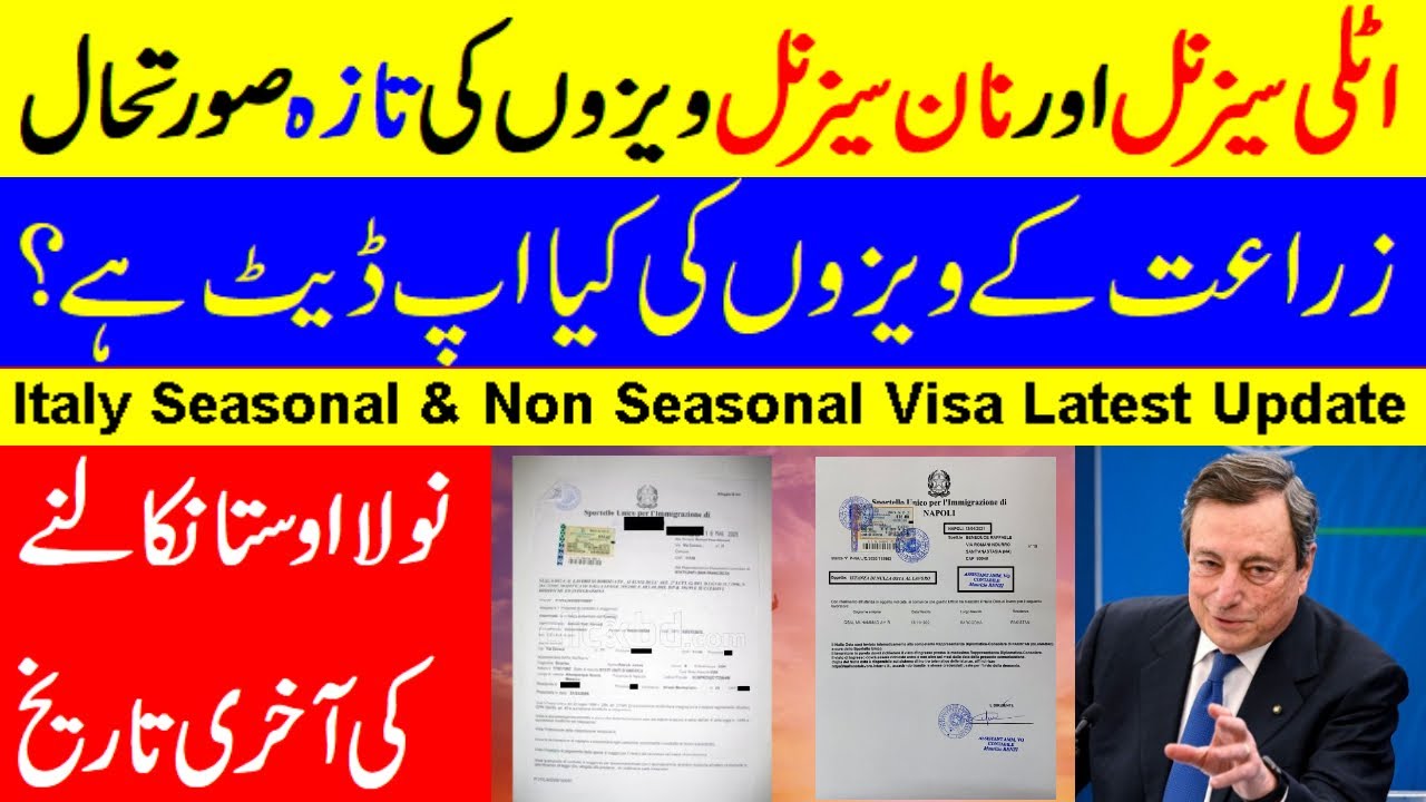 Italy Seasonal & Non Seasonal Work Visa | Nulla Osta | Italy 9 month