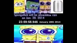 Spongebob will be aluminum can on Jan. 28 2014