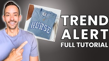 Deze NIEUWE Print on Demand-trend is enorm populair (Hoe maak je een gemaskeerd teksteffect in Ki...