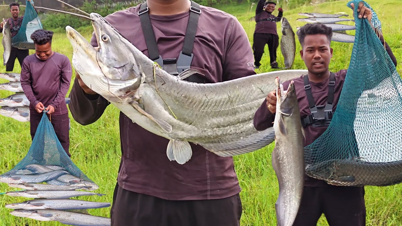 दमदार और रोमांचक (Powerful & Thrilling):4 पठान मछलियों का महाशिकार! - Fishing 🎣🐟🐟🐟👑