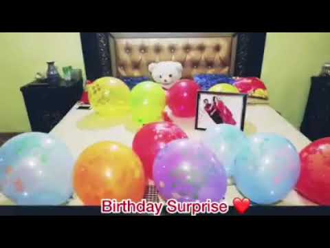 Husband Surprise Wife First Birthday After Marriage Shorts Romantic Decorations