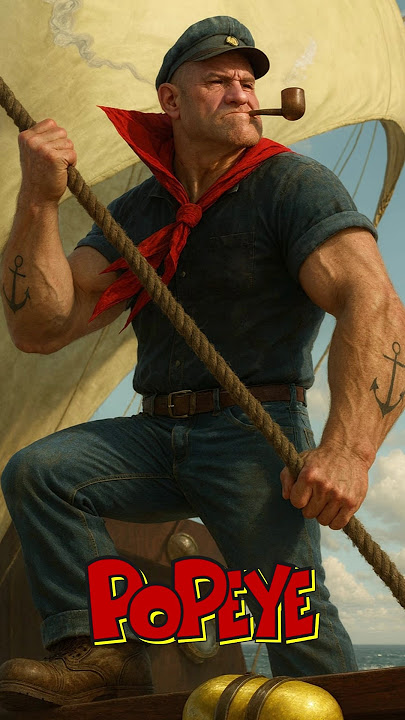 If Popeye Was Real 💪🌊 AI Transformation #popeye #cartoonedit #aiart #shorts #nostalgia