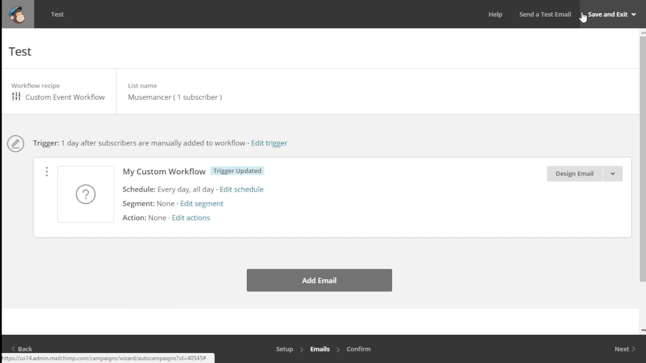How to Schedule follow up Emails in MailChimp - YouTube