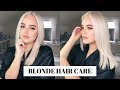 HOW TO KEEP BLEACH BLONDE HAIR HEALTHY! UPDATED HAIR CARE ROUTINE | CassidySecrets