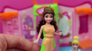 DisneyCarToys Disney Princess Magic Clip Dolls Dress Up in Polly Pocket House screenshot 4