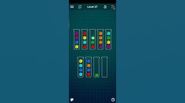 Ball sort puzzle level 27 || Lets play it