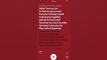 Thumbnail of Eminem - Superman (feat Dina Rae) (lyrics)#eminem #superman #lyrics