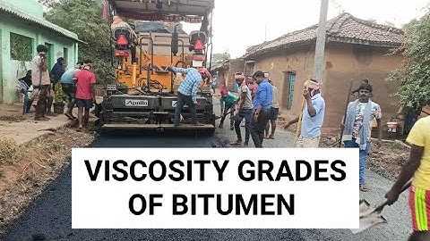 Viscosity grades of bitumen and it