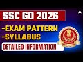SSC GD 2026 Syllabus | SSD GD Exam Pattern | Detailed Information By Chanakya Sir