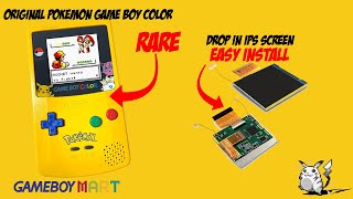 Original Pokemon Game Boy Color with a Drop In IPS Screen