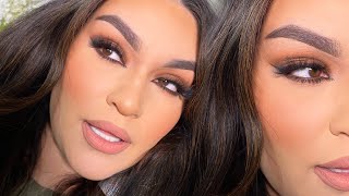 A MATTE BROWN  SMOKEY CAT EYE TUTORIAL