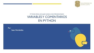 Variables y comentarios en Python | Python para los que nunca han programado