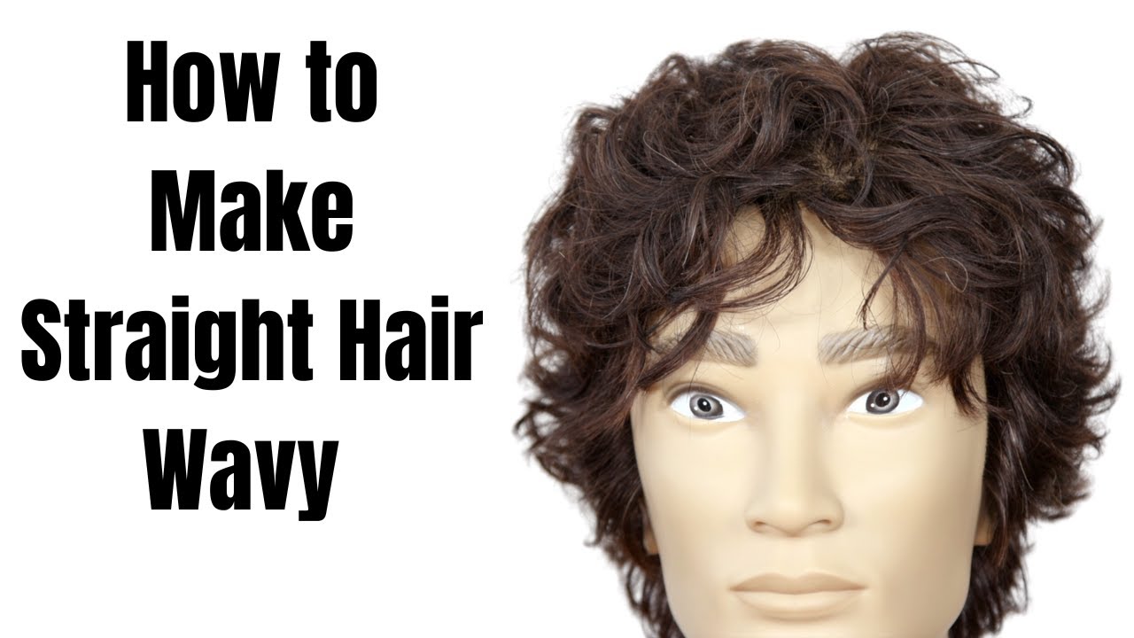 Mens Straight To Wavy Hair Tutorial