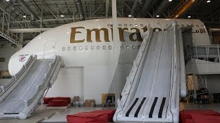 Exclusive behind the scenes at Emirates aviation College \& academy crew training center in Dubai