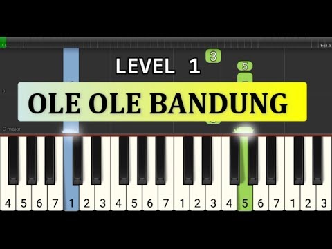 Not Piano Ole Ole Bandung - Tutorial Level 1 - Lagu Daerah Nusantara - Tradisional - Jawa Barat