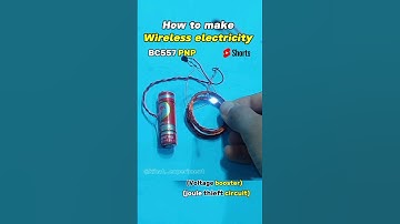 Wireless power supply at 1.5V // BC557 PNP #ytshorts #shorts #wireless