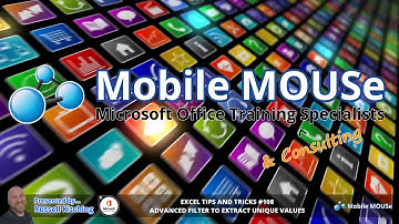 Excel 108 - Advanced Filter to Extract Unique Values