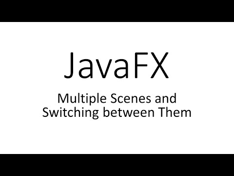 JavaFX: Multiple Scenes Switching