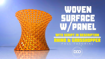 Rhino Grasshopper Woven Surface Paneling Tools