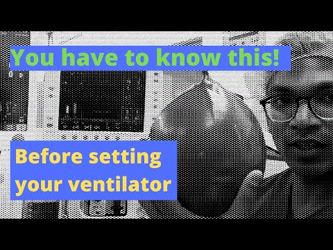 How to set your anaesthesia ventilator - LIVE recording