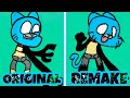 MyDoll(PIBBY Gumball) - ORIGINAL vs REANIMATED (Come and Learning with Pibby/FNF Mod Hard)